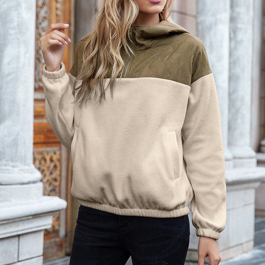 Avslappnad snygg och varm vinterjacka för kvinnor