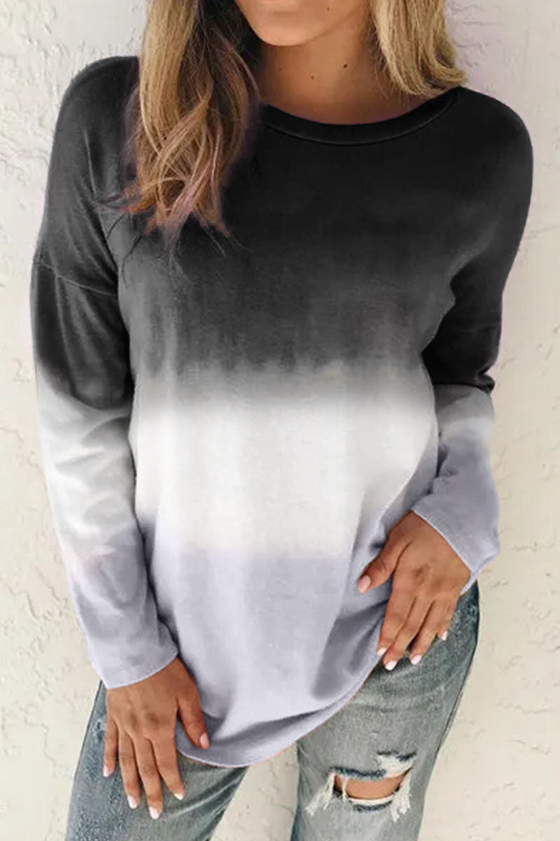 Ombre-stil varm tröja för kvinnor