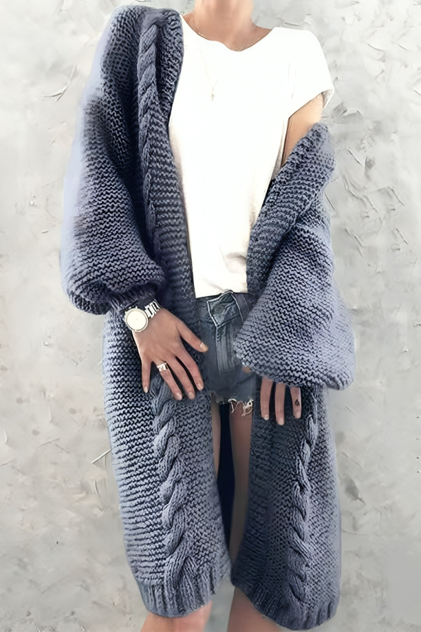 Mångsidig bekväm lång vinterkofta för kvinnor