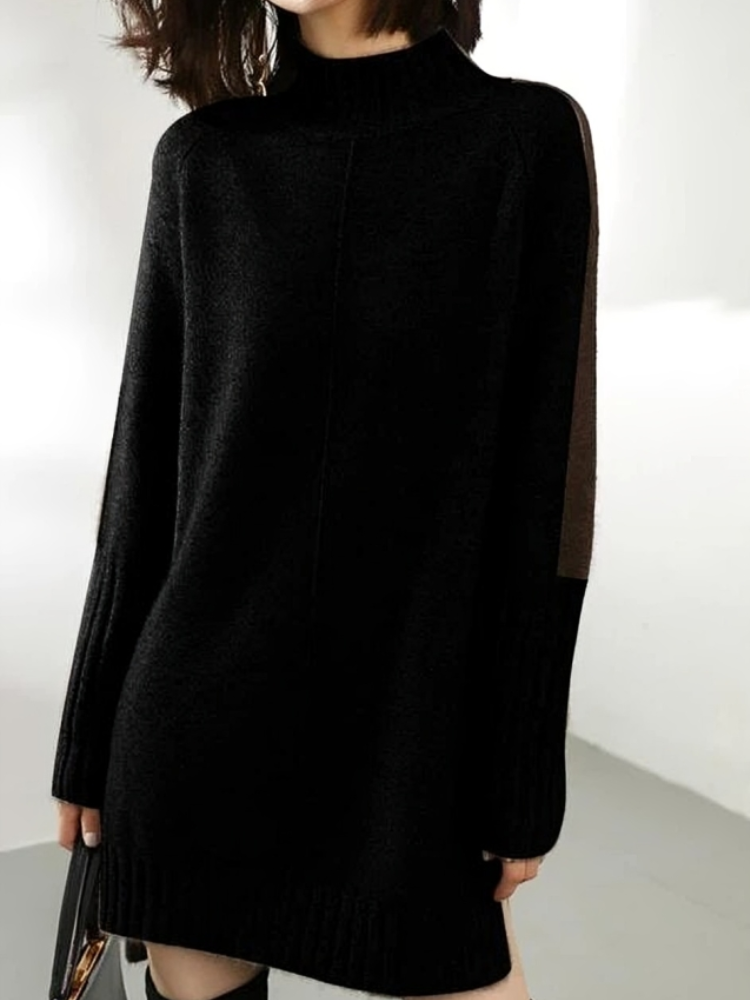 Chic varm lång vintertröja för kvinnor