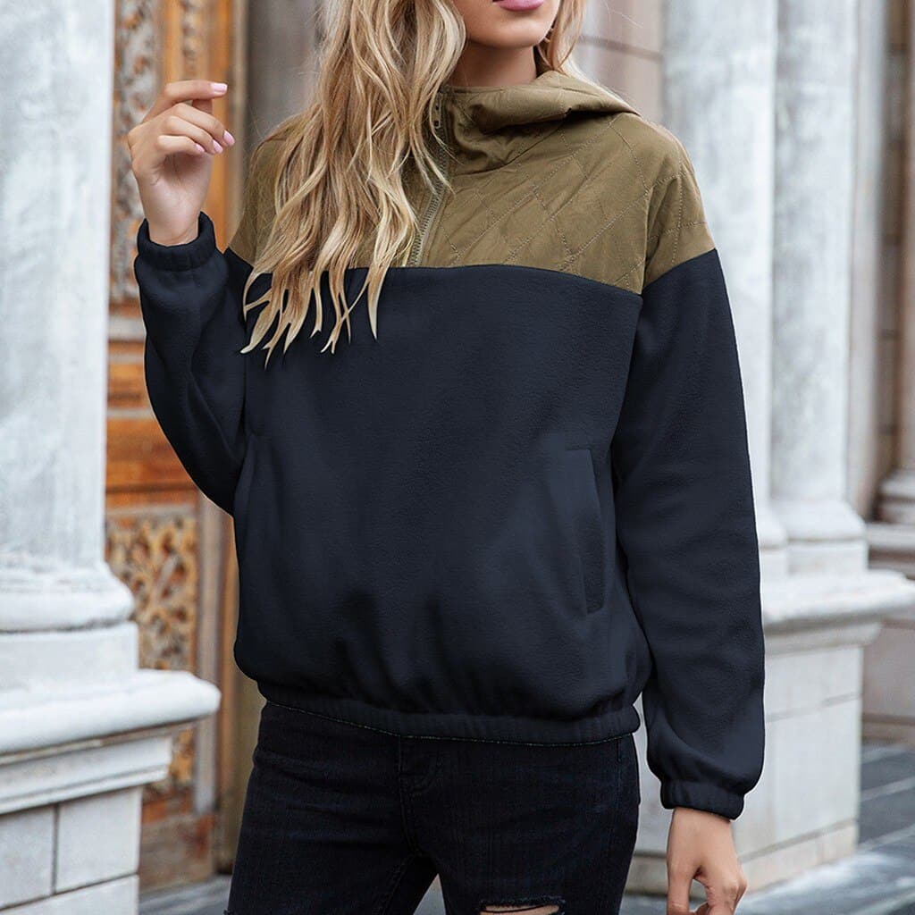 Avslappnad snygg och varm vinterjacka för kvinnor