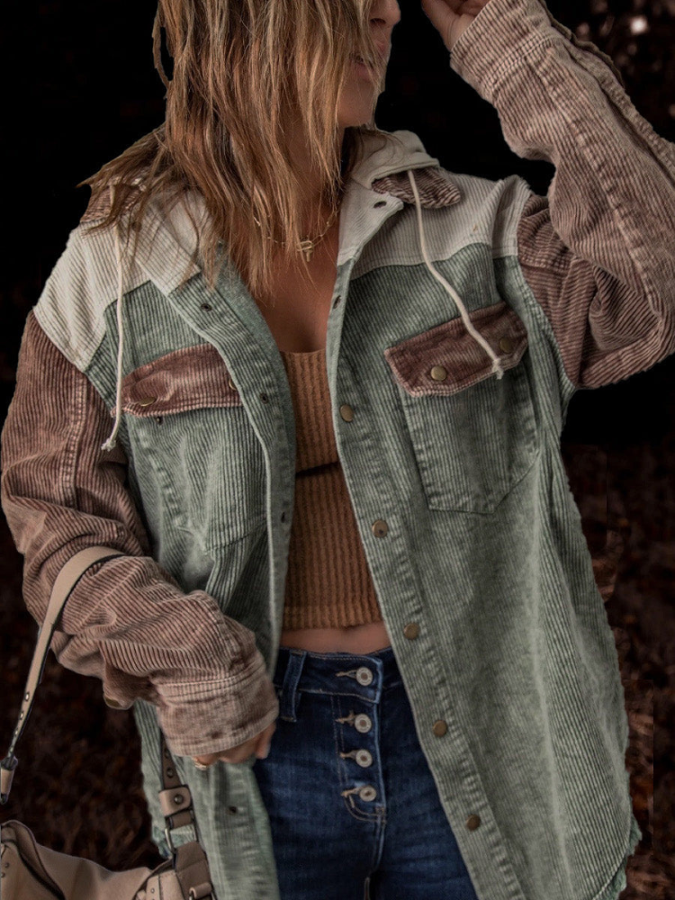 Vintage retro vinterjacka för kvinnor