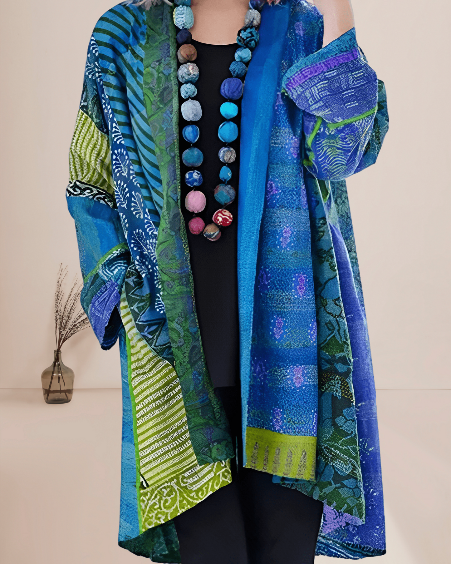 Snygg mångsidig vintage kofta för kvinnor