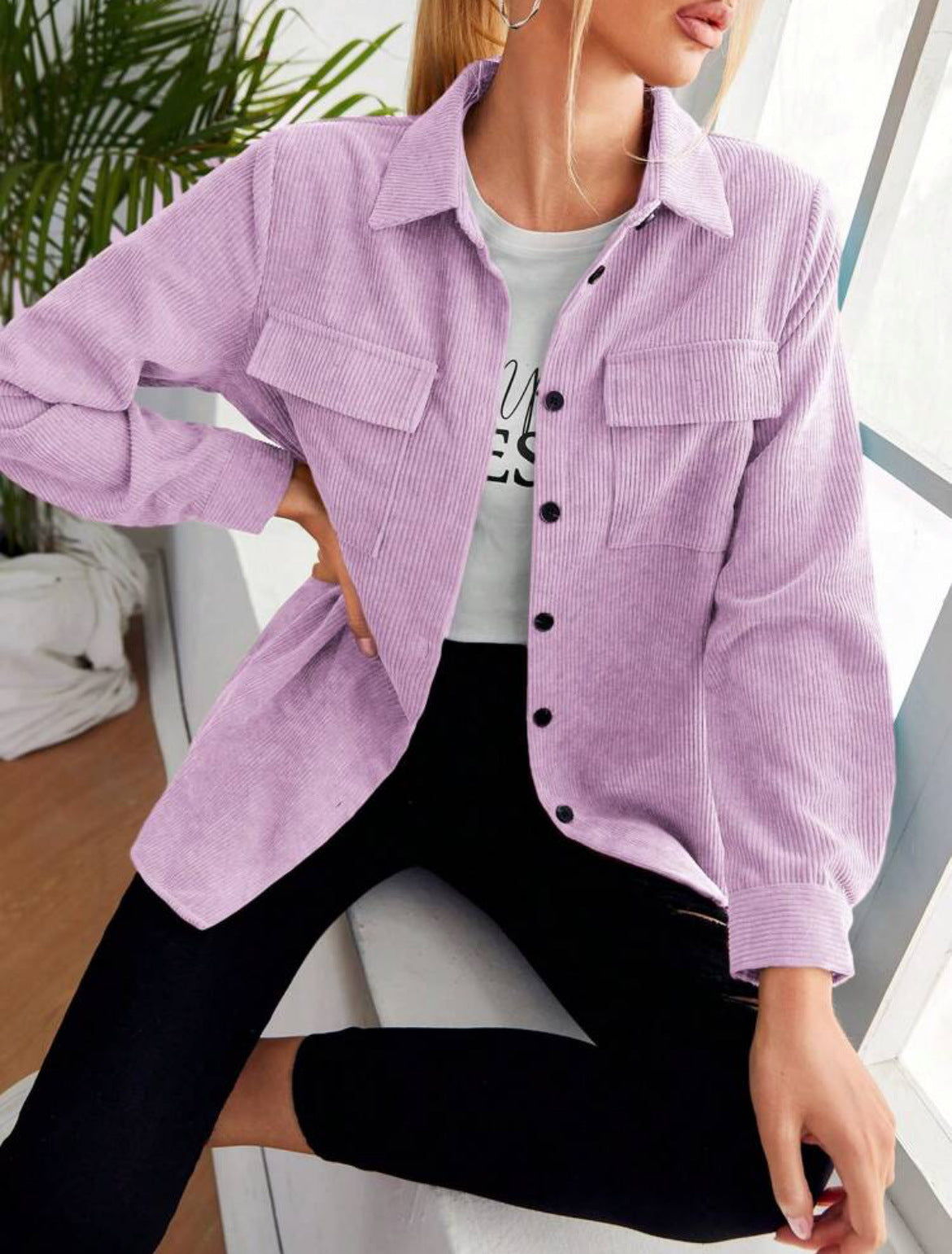 Snygg manchesterjacka kappa för kvinnor