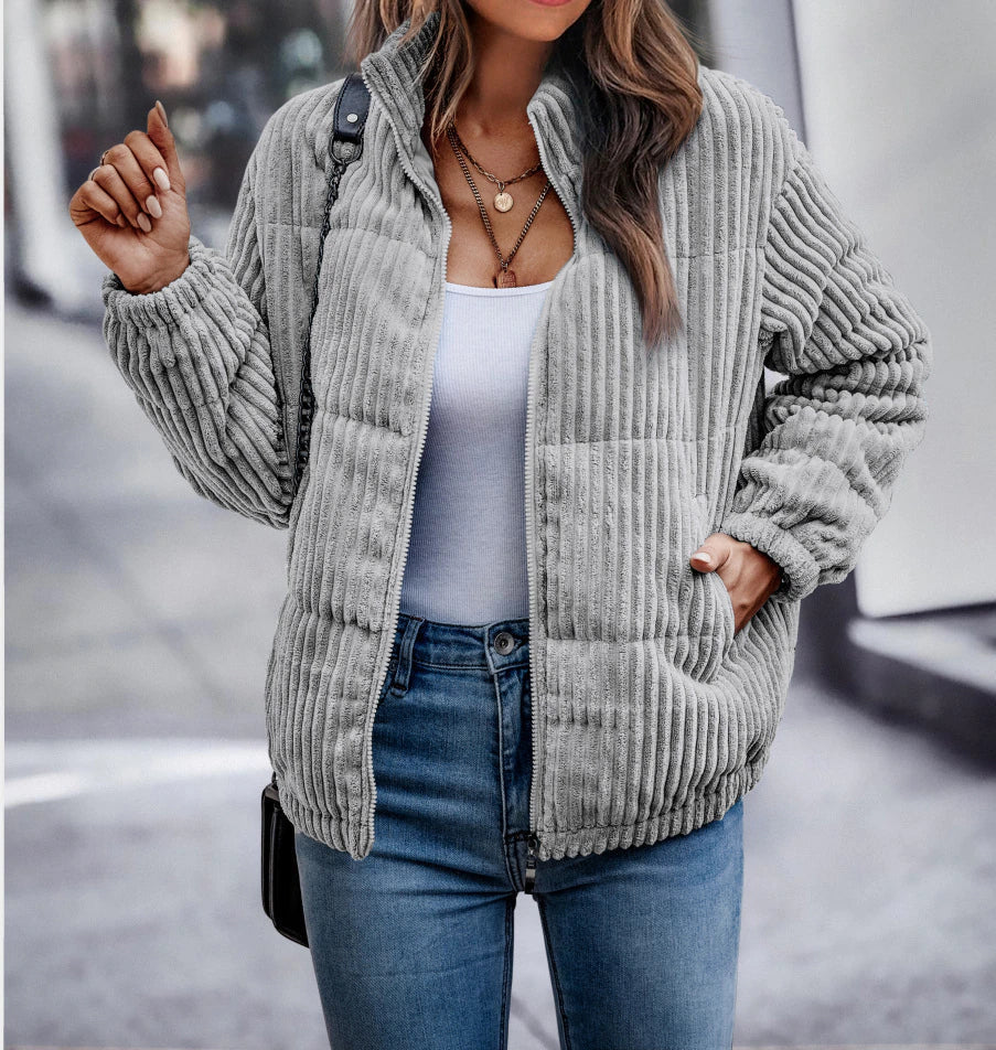 Chic bekväm och varm vinterjacka för kvinnor