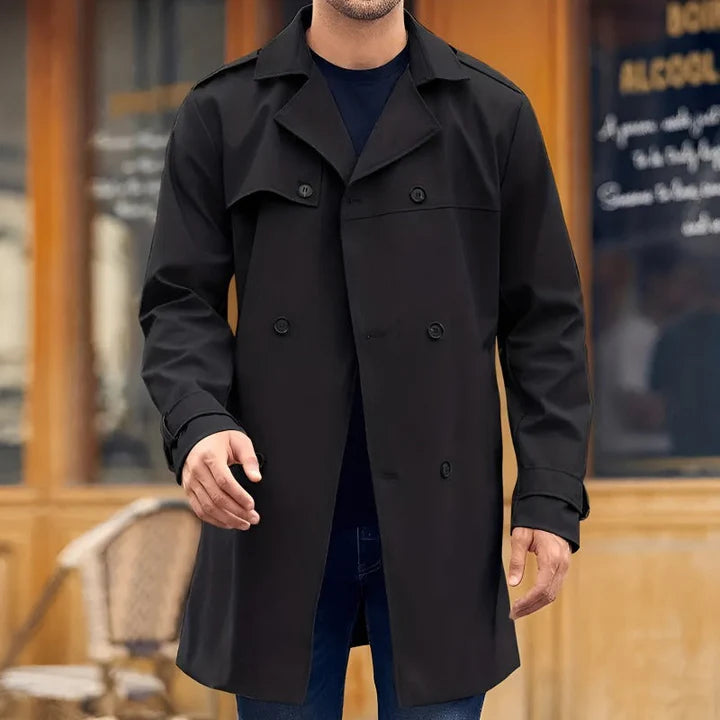 Klassisk vintage trenchcoat för män