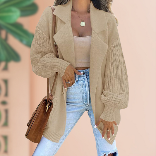 Oversize mysig vinterkofta för kvinnor