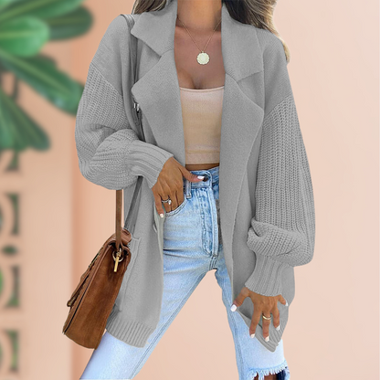 Oversize mysig vinterkofta för kvinnor