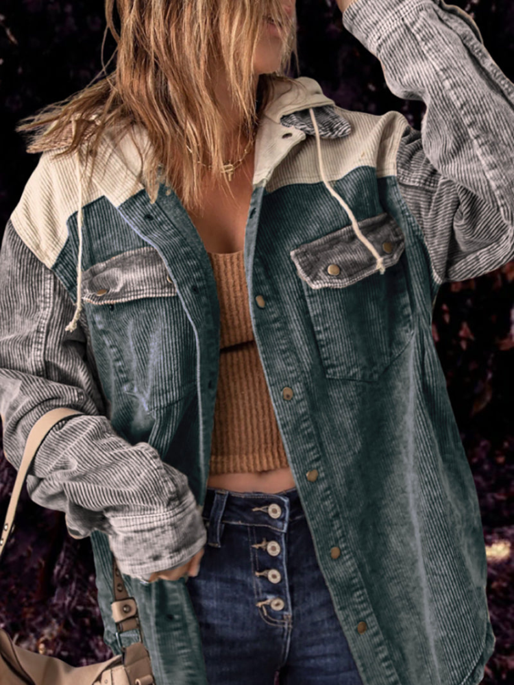 Vintage retro vinterjacka för kvinnor