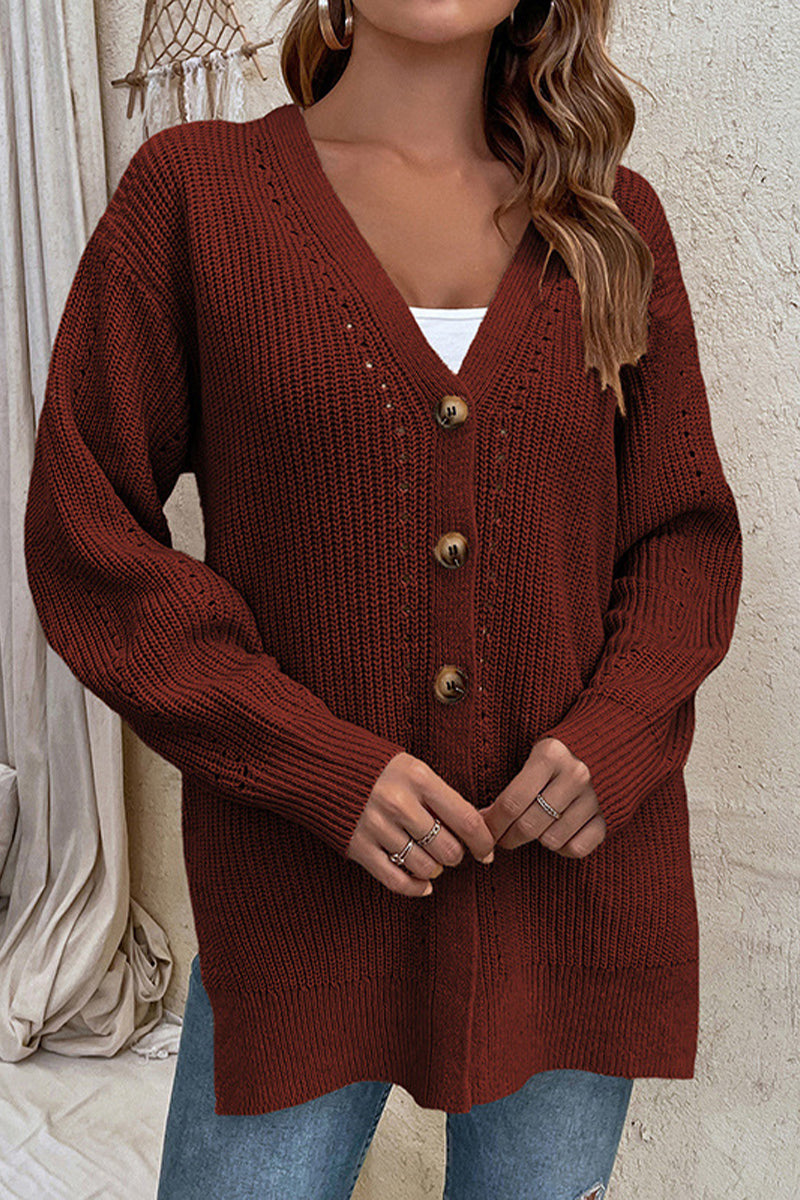 Avslappnad mångsidig vintertröja kofta för kvinnor