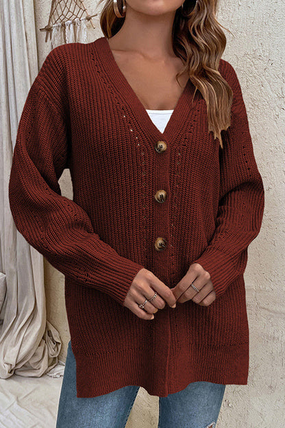 Avslappnad mångsidig vintertröja kofta för kvinnor