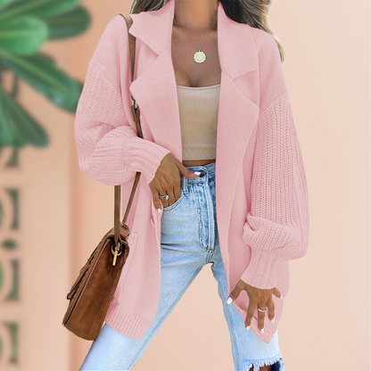 Oversize mysig vinterkofta för kvinnor