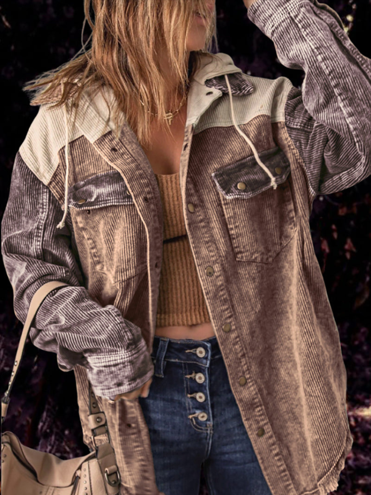 Vintage retro vinterjacka för kvinnor