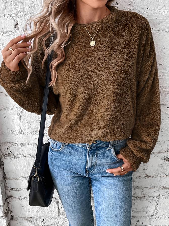 Chic mjuk varm vintertröja för kvinnor