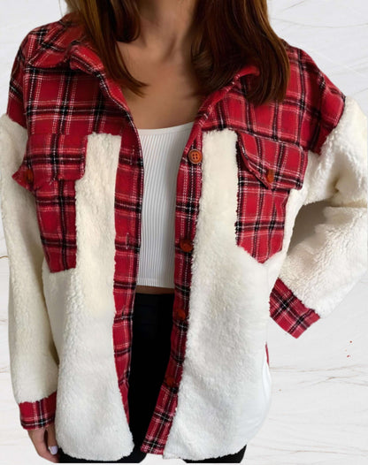 Mysig snygg mjuk varm ulljacka kappa för kvinnor