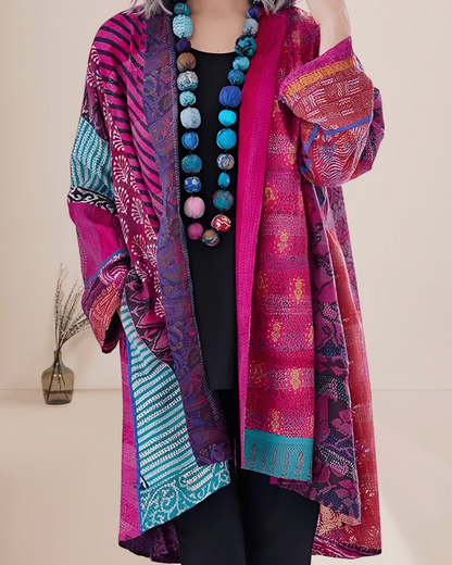 Snygg mångsidig vintage kofta för kvinnor