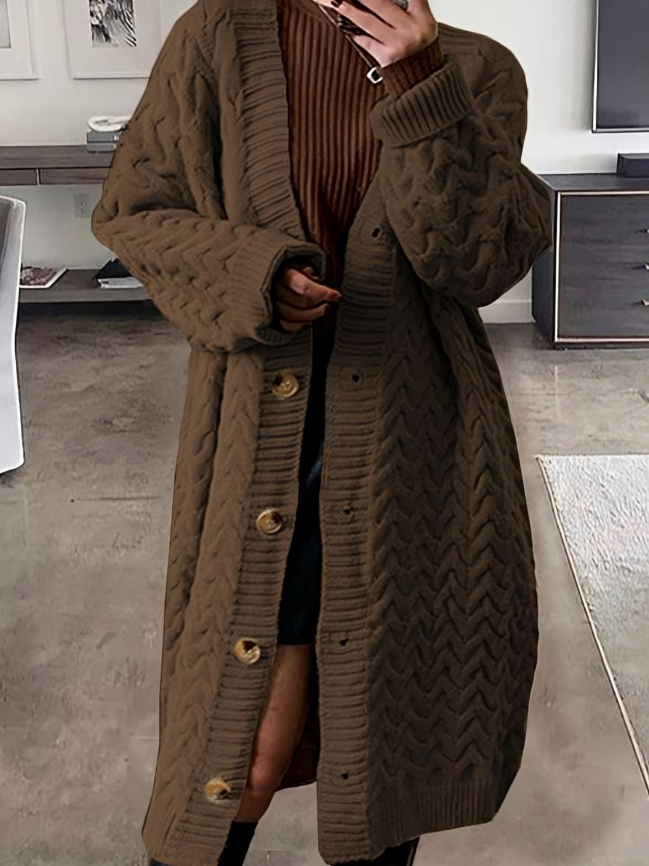 Mångsidig lång varm vinterjacka kappa för kvinnor