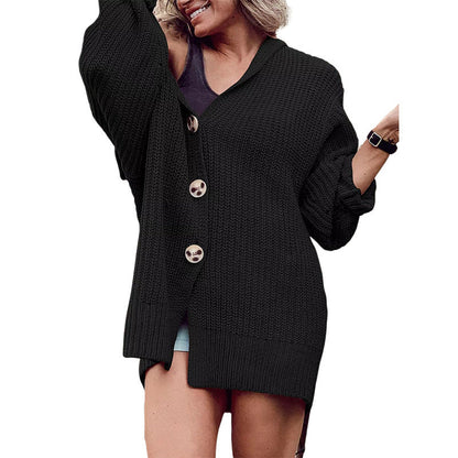 Oversize mjuk mångsidig varm kofta för kvinnor