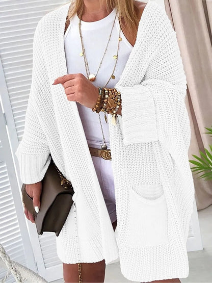 Varm snygg lös vinter tröja kappa för kvinnor