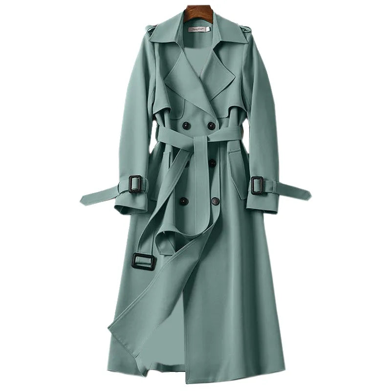 Elegant trenchcoat med bälte för kvinnor