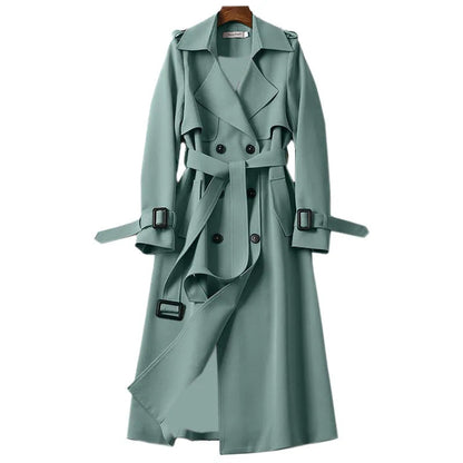 Elegant trenchcoat med bälte för kvinnor
