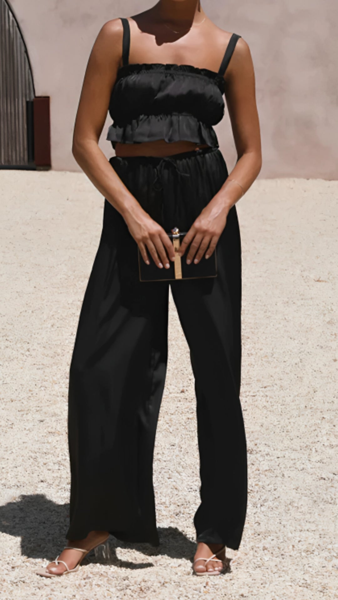 Viskande vår Satin Set