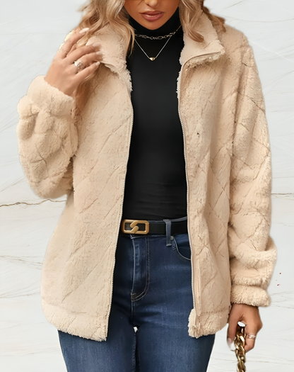 Snygg varm mjuk vinterjacka för kvinnor