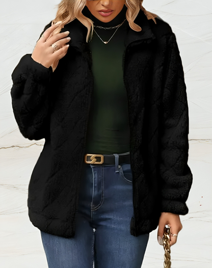 Snygg varm mjuk vinterjacka för kvinnor