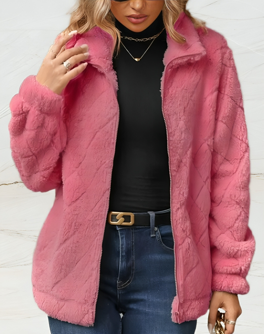 Snygg varm mjuk vinterjacka för kvinnor